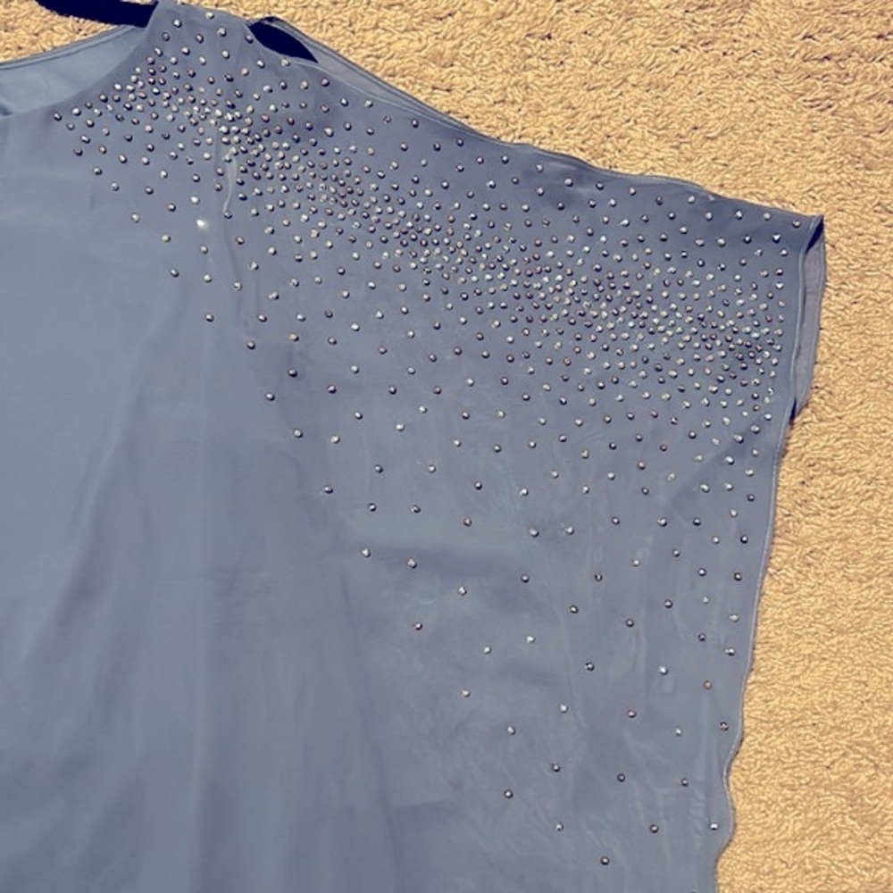 Women's Formal Dress Sz 8 Light Blue Floaty XSCAPE Studded Split Sleeve
Chiffon - Picture 9 of 15